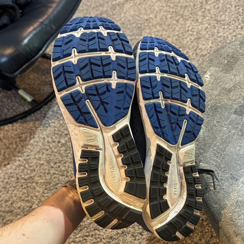 Brooks Gray and Blue Athletic Sneakers - Picture 9 of 9